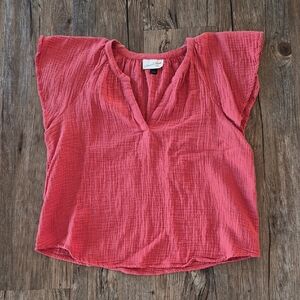 Universal Thread Textured Pink Blouse